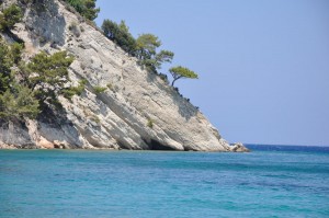 Dalla spiaggia di Tsamadou